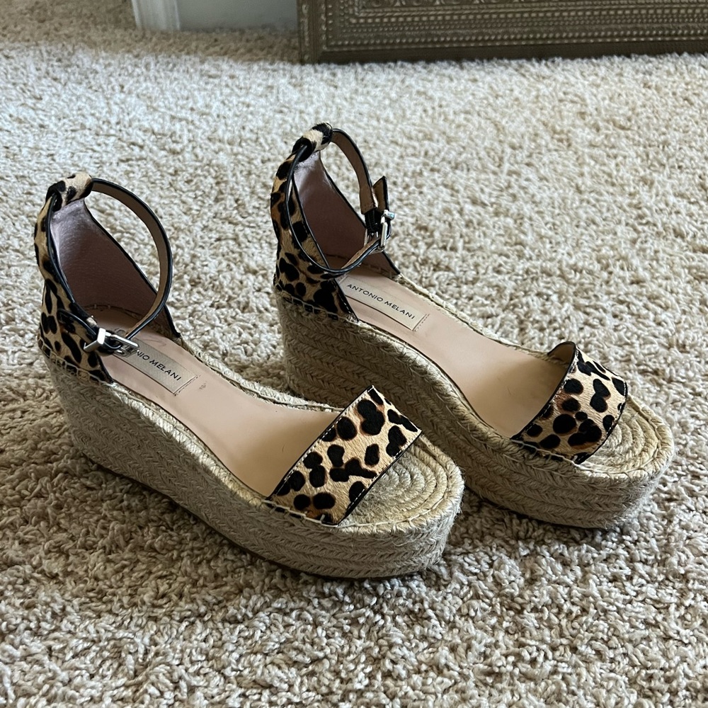 EUC!!! Antonio Melani Leopard Beatriu Platform